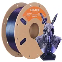 ERYONE Burnt Titanium Dual Color PLA Filament 1kg - Black & Purple-blue