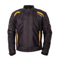 Pánská letní moto bunda W-TEC Tosheck černo-žlutá XXL