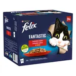 Felix Fantastic Kapsičky pre mačky kura, hovädzie, králik, jahňacie v želé24x85g