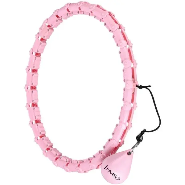 HMS HHW11 PLUS SIZE Masážna hula hop obruč so závažím a počítadlom, ružová, veľkosť