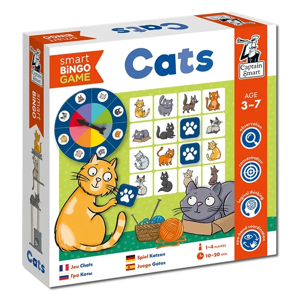 Captain Smart - Inteligentné bingo - mačky