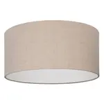 EGLO Stropné svietidlo Feniglia, oceľ/ľan, prírodná, pr. 47,5 x 24 cm