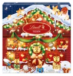 LINDT TEDDY Vánoční Adventní kalendář 124 g