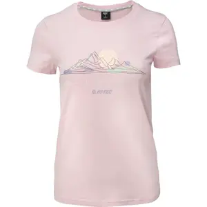 Hi-Tec VILDI Dámske bavlnené tričko, ružová, veľkosť