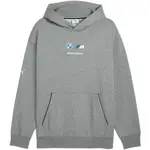 Puma BMW M MOTORSPORT ESSENTIALS+ HOODIE FLEECE Pánská mikina, šedá, velikost