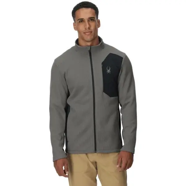 Spyder BANDIT Funkční pánský svetr, tmavě šedá, velikost