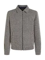 Karl Lagerfeld Prechodná bunda  námornícka modrá / kapučíno / biela