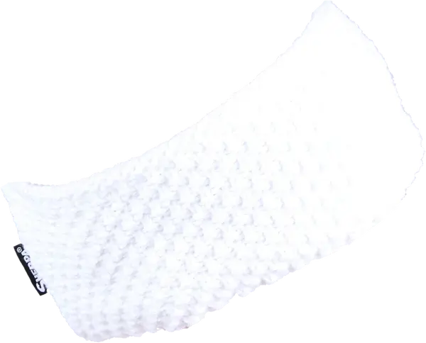 Unisex pletená čelenka sherpa laura bílá uni