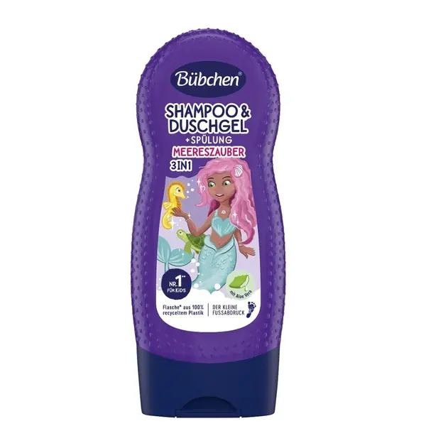 Bübchen Kids Šampon & kondicioner & sprchový gel Mořská víla 230 ml