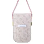 Taška Guess PU 4G Metal Logo Script Phone Bag, pink
