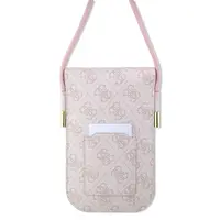 Taška Guess PU 4G Metal Logo Script Phone Bag, pink
