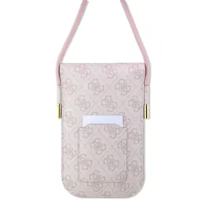 Taška Guess PU 4G Metal Logo Script Phone Bag, pink