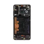 LCD display + dotyková Deska + předníkryt (bez otisku prstu), vč. baterie pro Huawei P30, black (Service Pack)