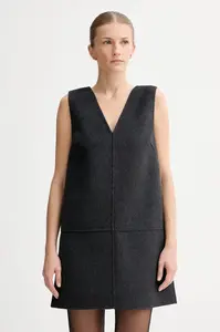 Šaty s příměsí vlny Calvin Klein