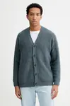 Kardigan s příměsí vlny Calvin Klein tmavomodrá barva, LV04LD308G