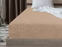 Froté prostěradlo EXCLUSIVE světle hnědé 90x200 cm