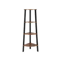 Rohový regál TAYLOR 4 police, 125x34 cm