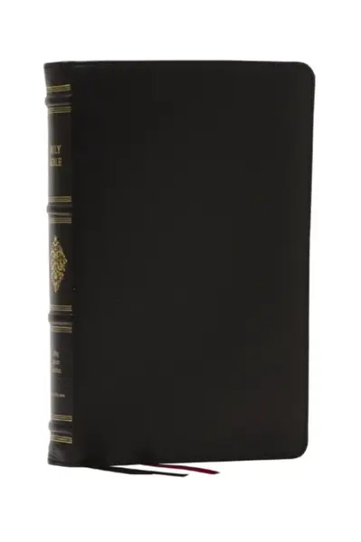 KJV, Personal Size Reference Bible, Sovereign Collection, Black Premium Goatskin Leather, Premier Collection, Comfort Print - Thomas Nelson
