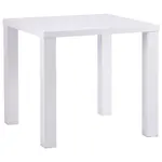 P & B JÍDELNÍ STŮL, vysoce lesklá bílá, 80/80/75 cm