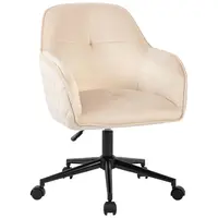 MID.YOU OTOČNÁ ŽIDLE, samet, černá, béžová