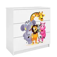 Detská komoda  Babydreams biela – Zoo