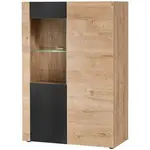 Vitrína Aron RZS AR WSW dub ribbeck/čierna