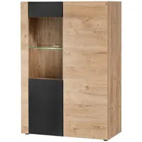 Vitrína Aron RZS AR WSW dub ribbeck/čierna