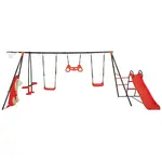 Kovové hřiště Max 216x139x180 cm červené