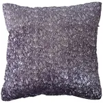 Dekorační polštář, 45x45 cm, fialovostříbrný