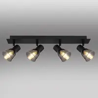 Stropné bodové svietidlo 54304-4 čierna MAT  LS4