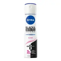 Nivea Black & White antiperspirant ve spreji Invisible clear 150 ml