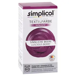 Simplicol barva na textil Smyslné bobule 150ml + 400g