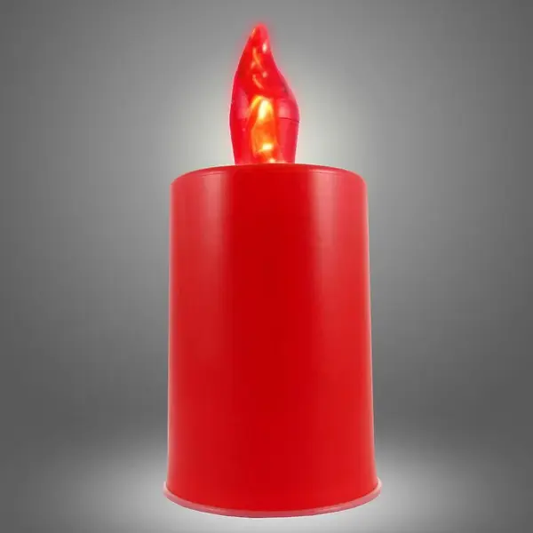 LED sviečka  červená - červený plameň