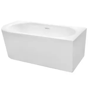 Voľne stojaca vaňa rohová Avita A-Line 170/75 P + sifón klik-klak zlatistý s prepadom slim