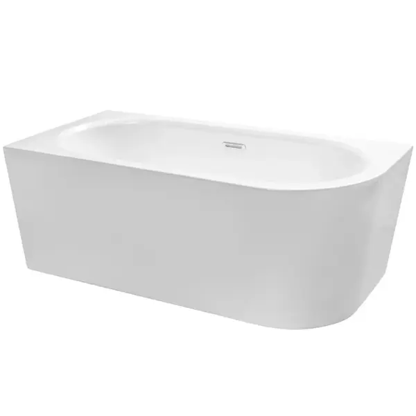 Voľne stojaca vaňa nástenná Avita A-Line 160L + sifón klik-klak zlatá