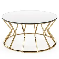 Konferenčný stolík Afina zrkadlo/zlatá