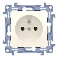 Jednoduchá zásuvka s/u krémový CGZ1.01/41
