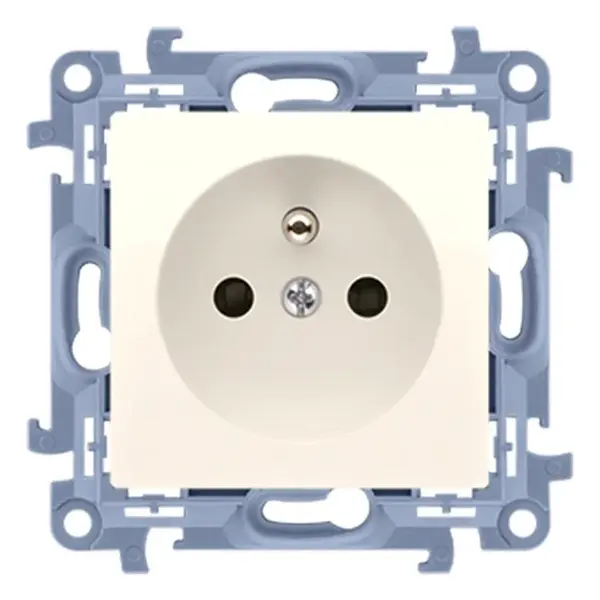 Jednoduchá zásuvka s/u krémový CGZ1.01/41