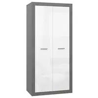 Skříň Trebbia BCCS821-C272 beton/bílý lesk