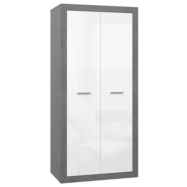 Skříň Trebbia BCCS821-C272 beton/bílý lesk