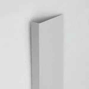 Profil uholníkový PVC svetlosivá satina 20x25x1000