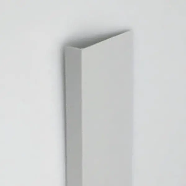 Profil uholníkový PVC svetlosivá satina 20x25x1000