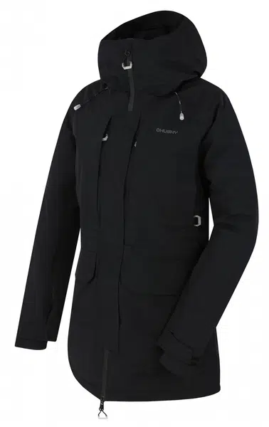 Husky Nigalo L XXL, black Dámská hardshell bunda