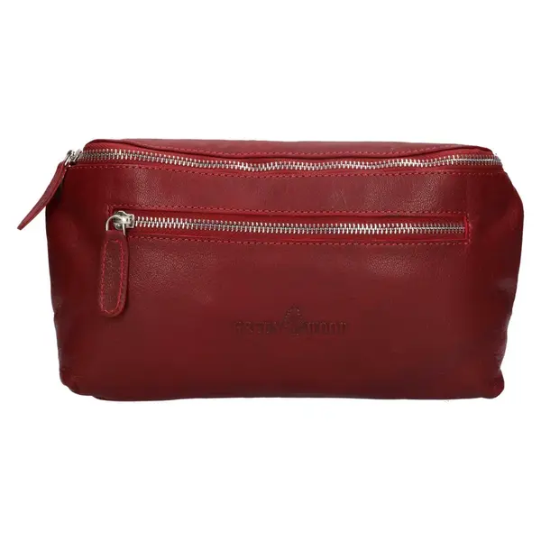 Kožená dámská ledvinka Greenwood Astrid - vínová