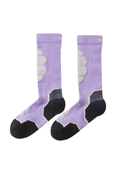 Dětské ponožky s přídavkem vlny Reima Atleetti fialová barva, 5300316A