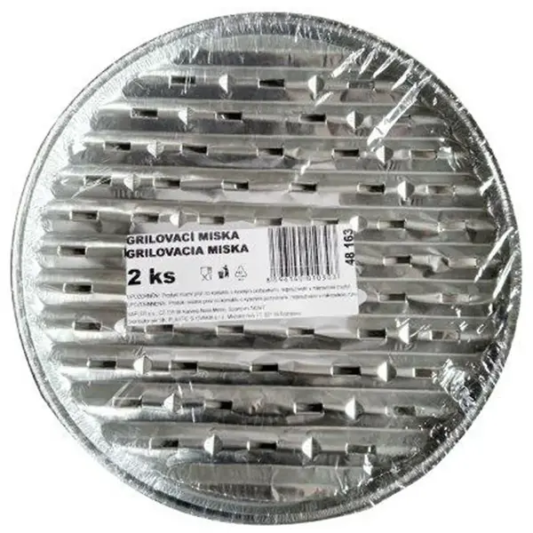 Party alu grilovací miska kulatá 34x2cm 2ks. 48163