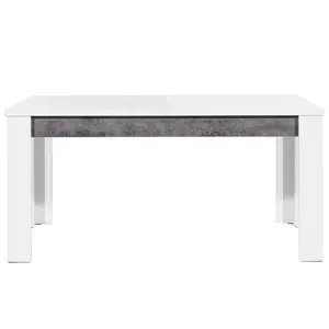 Stůl Brando B10 bílá/beton