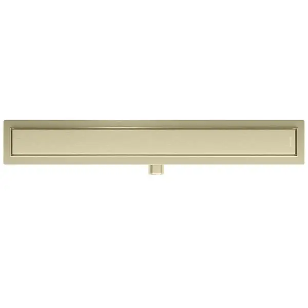 Odtokový žlab lineární + plný oboustranný kartáčované zlato 800