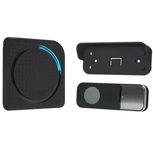 Bezdrátový zvonek do zásuvky černá 200 m Learning Code