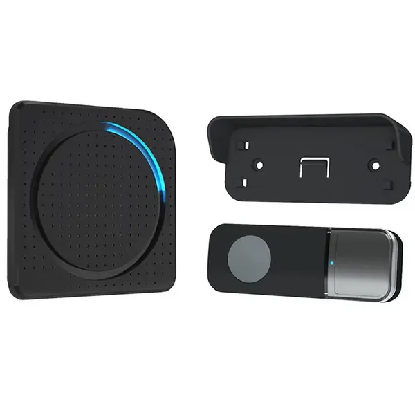 Bezdrátový zvonek do zásuvky černá 200 m Learning Code